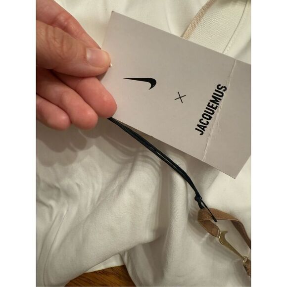 NWT Nike x Jacquemus Cream La Robe Polo Split Midi Dress Small - Picture 7 of 7